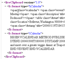 live-clipboard-xml-structur
